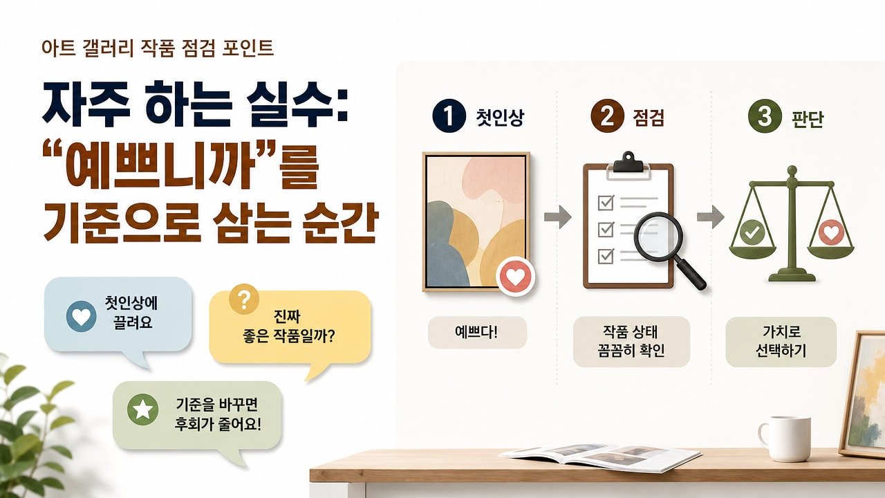 자주 하는 실수: “예쁘니까”를 기준으로 삼는 순간