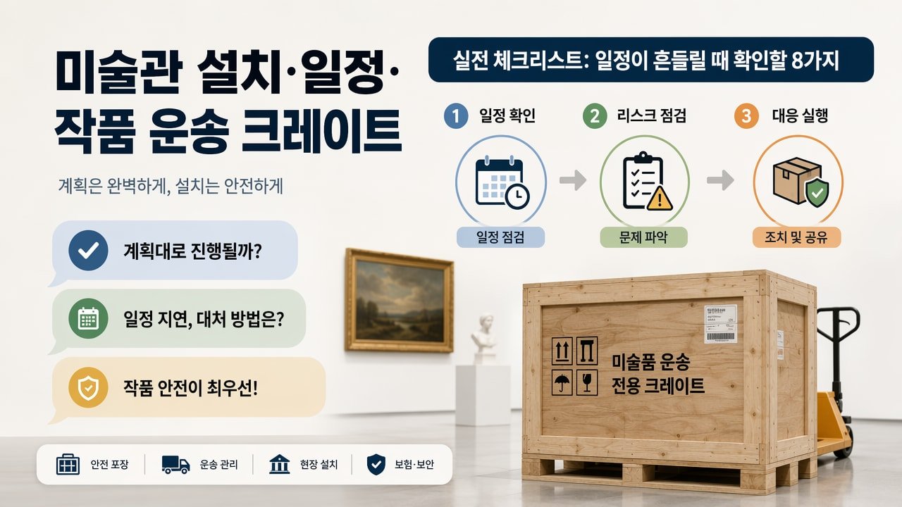 실전 체크리스트: 일정이 흔들릴 때 확인할 8가지