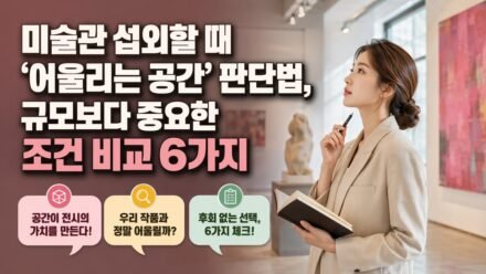 미술관 섭외할 때 ‘어울리는 공간’ 판단법, 규모보다 중요한 조건 비교 6가지