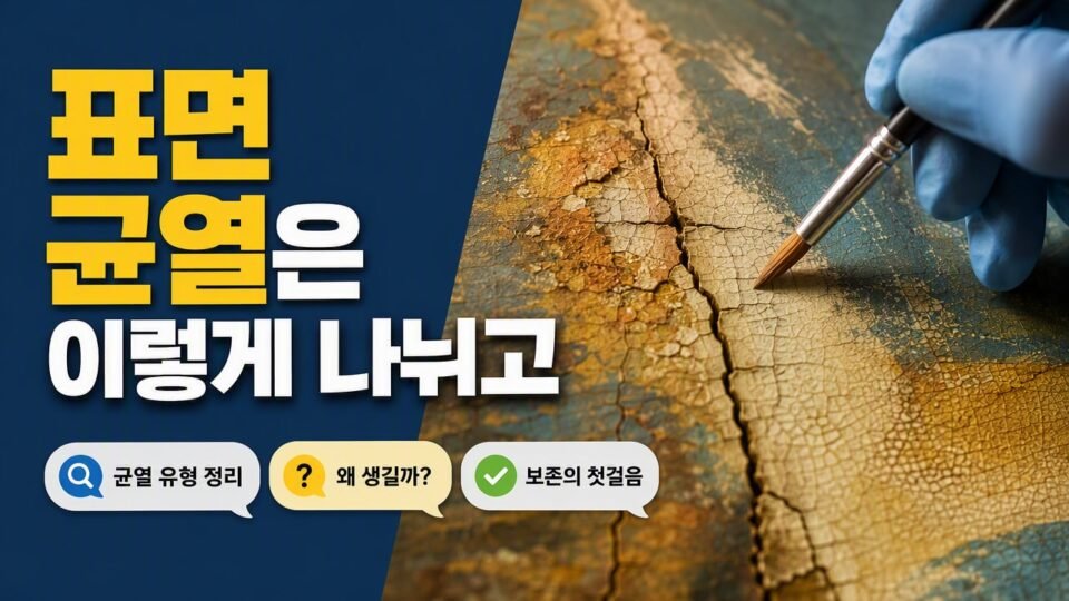 미술작품 보존 상태는 어떻게 확인할까, 표면 균열과 변색을 구분하는 기준