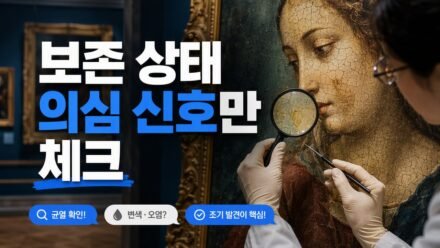 미술작품 보존 상태를 현장에서 빠르게 확인하는 법, 균열·변색·얼룩을 구분하는 체크 기준