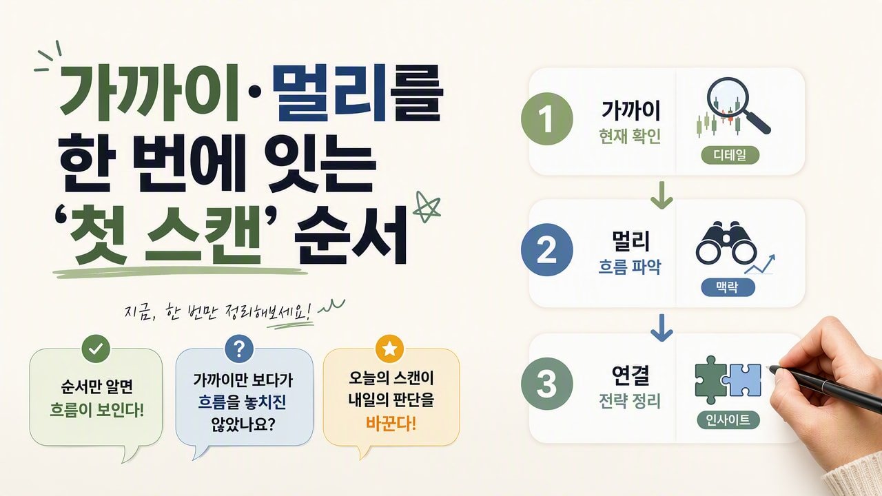 가까이·멀리를 한 번에 잇는 ‘첫 스캔’ 순서
