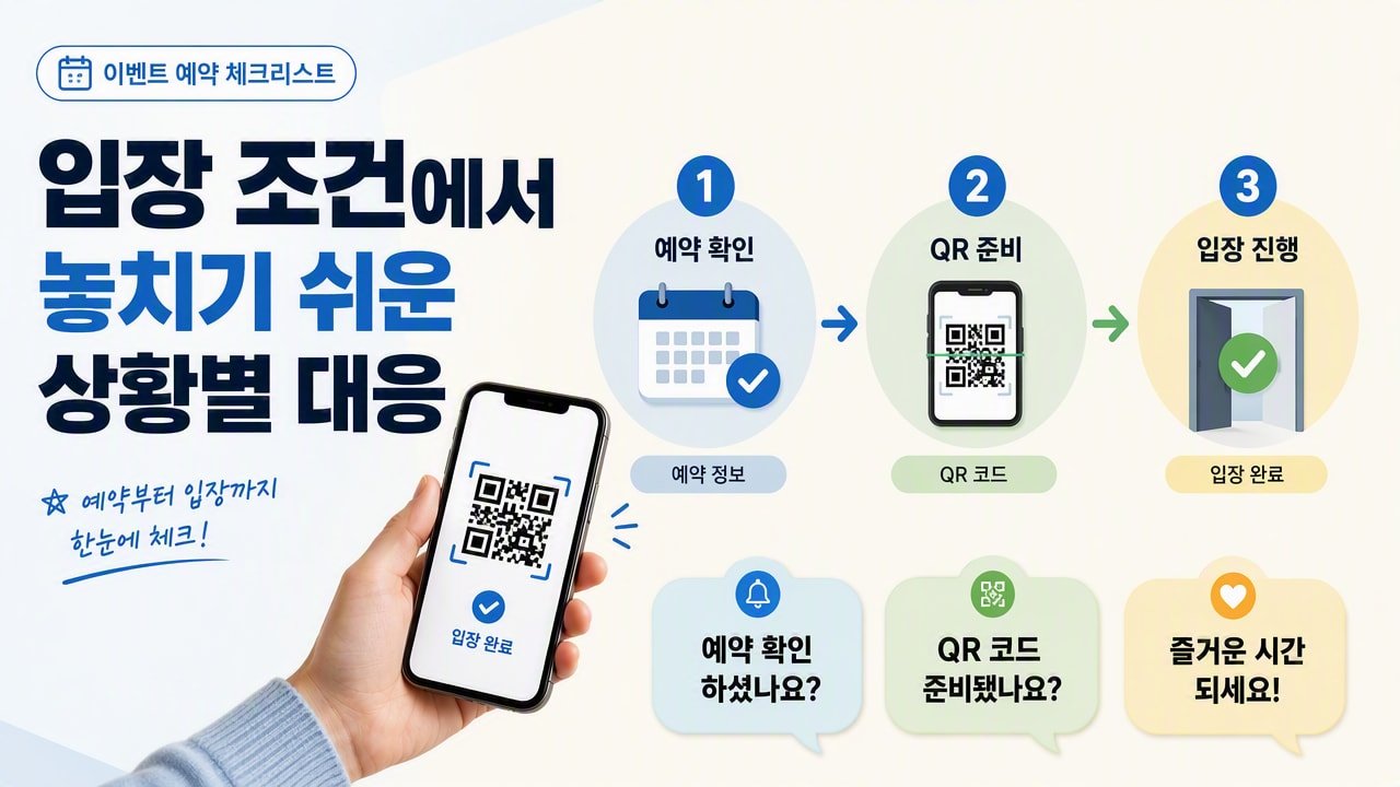 입장 조건에서 놓치기 쉬운 상황별 대응