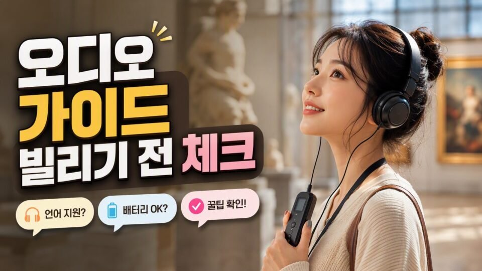 미술관 오디오 가이드, 빌리기 전에 확인하면 관람 집중도가 달라지는 점