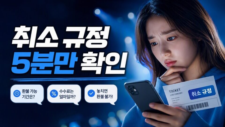 문화예술 행사 예약할 때 놓치기 쉬운 취소·입장 조건