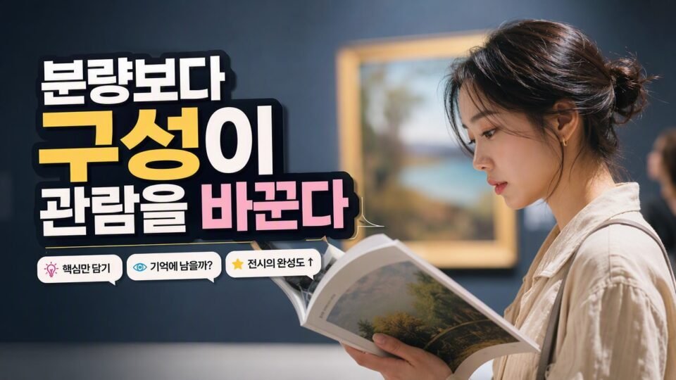전시 도록이 얇아 보일 때 놓치기 쉬운 포인트, 분량 차이로 달라지는 구성과 이해 포인트