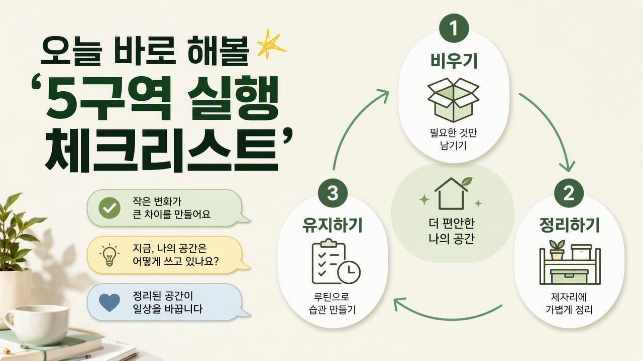 오늘 바로 해볼 ‘5구역 실행 체크리스트’